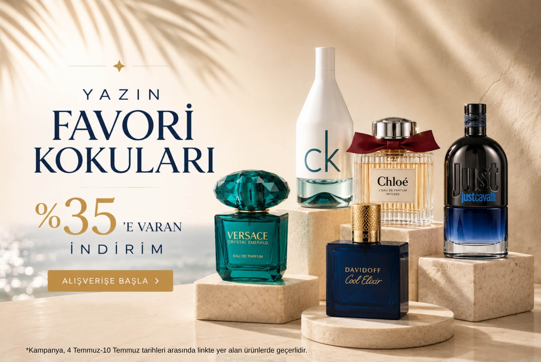 Yazın favori kokularında yüzde 35'e varan indirim