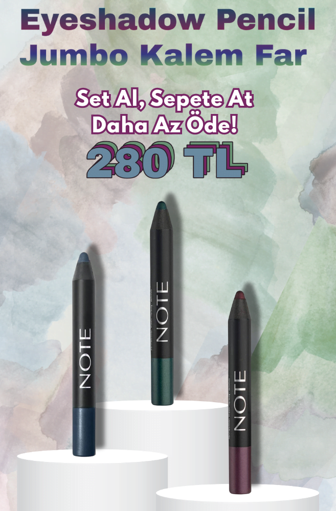Jumbo Kalem 3'lü Set 280 TL